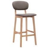 VidaXL Barstoelen 2 st stof taupe