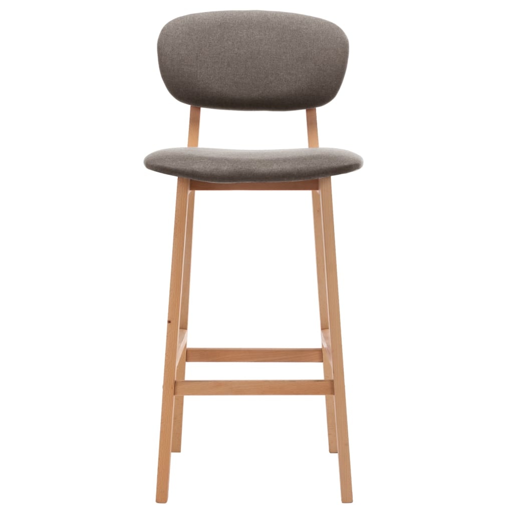 VidaXL Barstoelen 2 st stof taupe