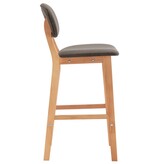 VidaXL Barstoelen 2 st stof taupe