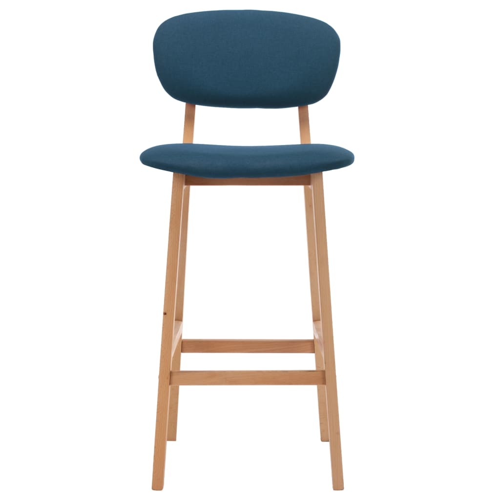 VidaXL Barstoelen 2 st stof blauw