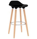 vidaXL Barstoelen 2 st zwart