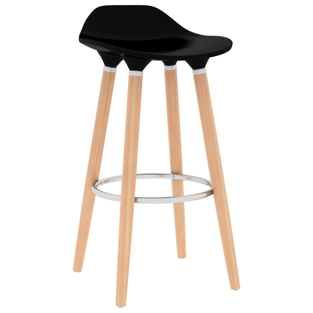 vidaXL Barstoelen 2 st zwart