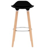 vidaXL Barstoelen 2 st zwart