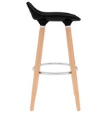 VidaXL Barstoelen 2 st zwart