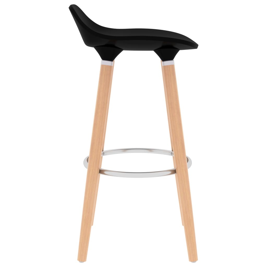 vidaXL Barstoelen 2 st zwart