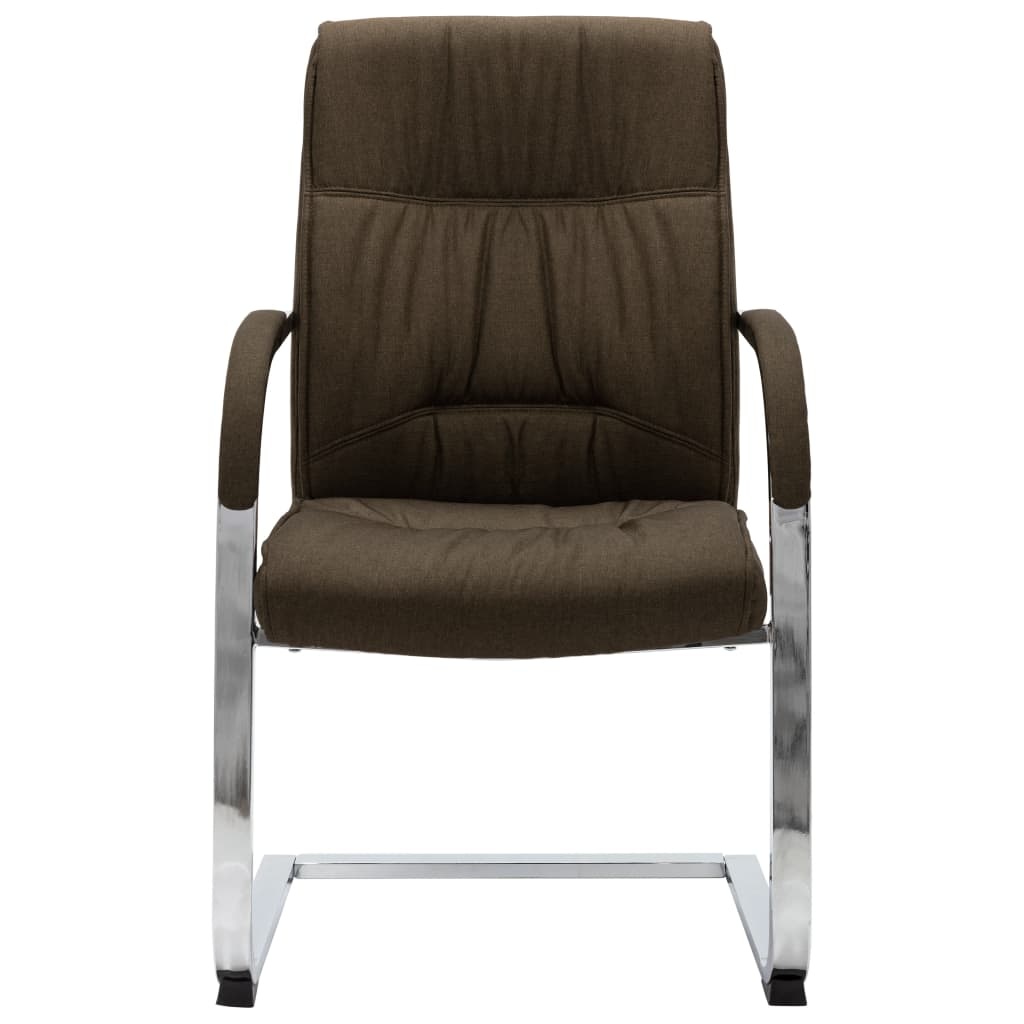 VidaXL Kantoorstoel stof bruin