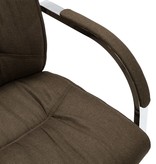 VidaXL Kantoorstoel stof bruin