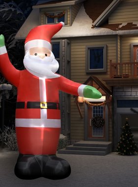 VidaXL Kerstman opblaasbaar met LED's IP44 4,5 m