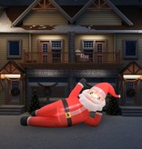 VidaXL Kerstman opblaasbaar LED XXL IP44 360 cm rood