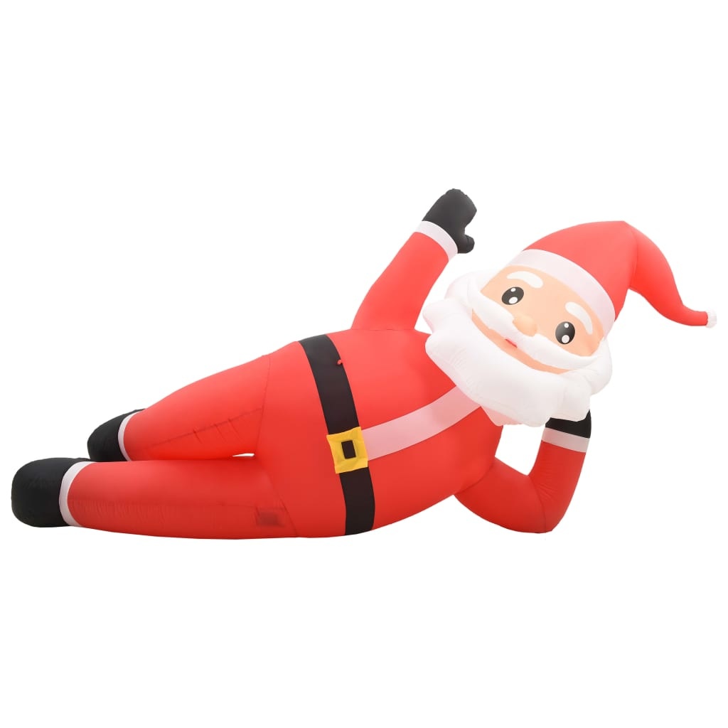VidaXL Kerstman opblaasbaar LED XXL IP44 360 cm rood