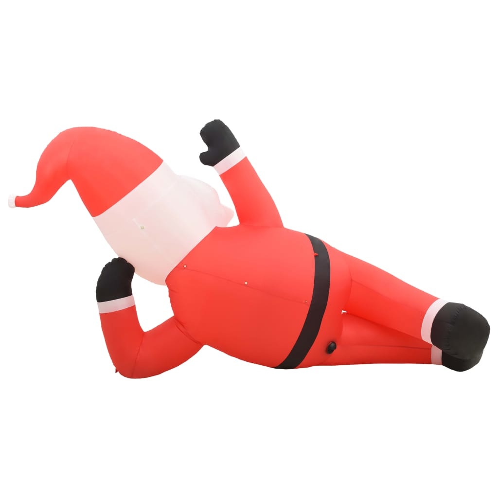 VidaXL Kerstman opblaasbaar LED XXL IP44 360 cm rood