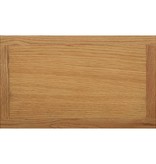 VidaXL Bijzettafel 45x27x42 cm massief eikenhout en MDF