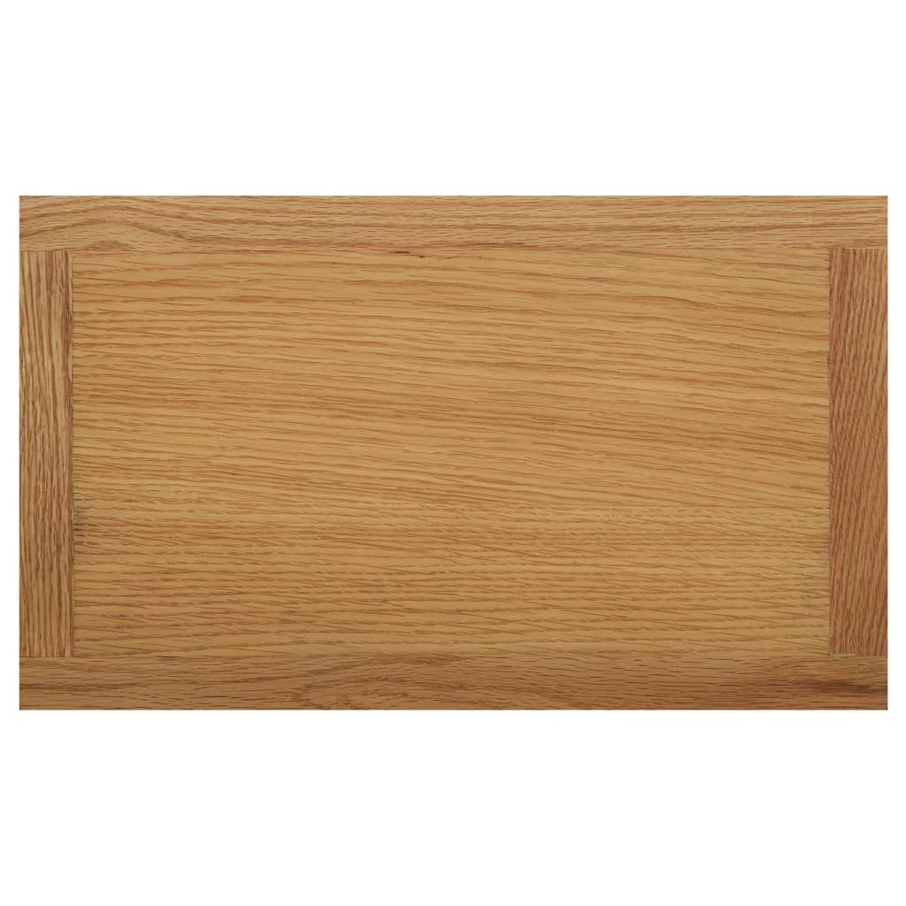VidaXL Bijzettafel 45x27x42 cm massief eikenhout en MDF