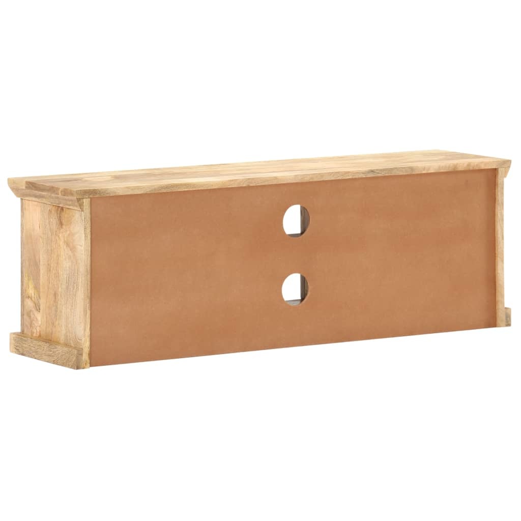 vidaXL Tv-meubel met stalen deuren 120x30x40 cm massief mangohout