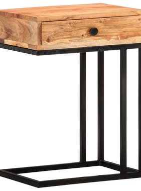 VidaXL Bijzettafel U-vormig 45x30x61 cm massief acaciahout