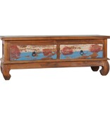 VidaXL Tv-meubel 110x35x40 cm massief teakhout