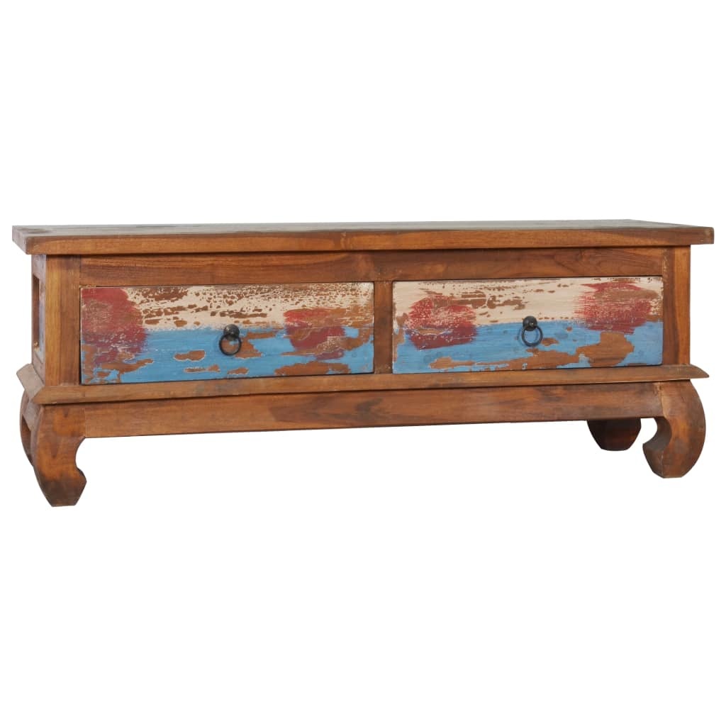 VidaXL Tv-meubel 110x35x40 cm massief teakhout
