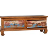 VidaXL Tv-meubel 110x35x40 cm massief teakhout