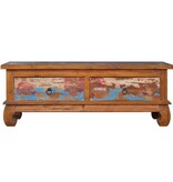VidaXL Tv-meubel 110x35x40 cm massief teakhout