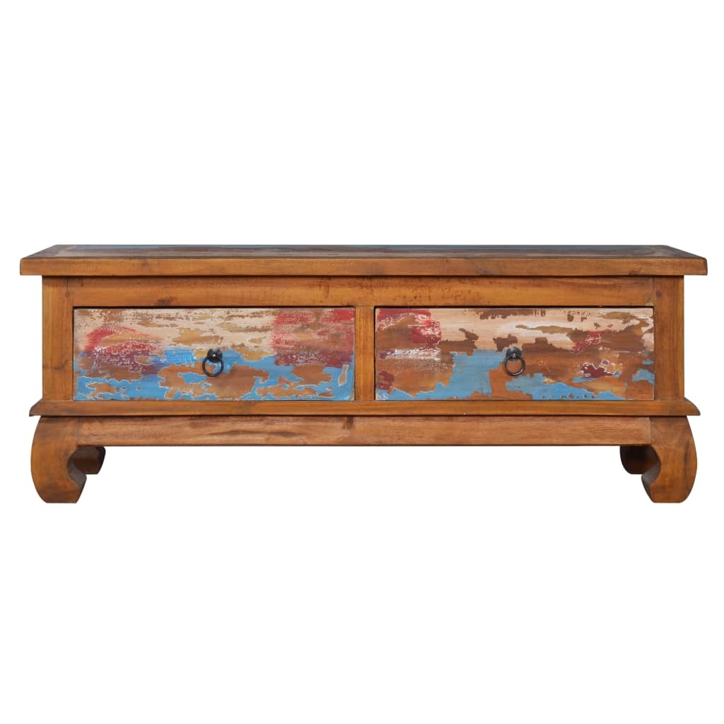 VidaXL Tv-meubel 110x35x40 cm massief teakhout