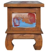 VidaXL Tv-meubel 110x35x40 cm massief teakhout