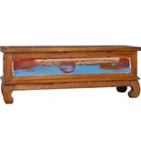VidaXL Tv-meubel 110x35x40 cm massief teakhout