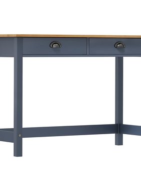VidaXL Wandtafel Hill Range met 2 lades 110x45x74 cm grenenhout grijs