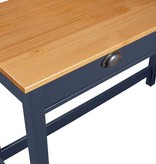 VidaXL Wandtafel Hill Range met 2 lades 110x45x74 cm grenenhout grijs
