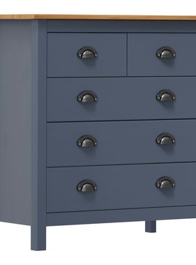 VidaXL Dressoir Hill Range 79x40x80 cm massief grenenhout grijs