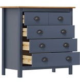 VidaXL Dressoir Hill Range 79x40x80 cm massief grenenhout grijs