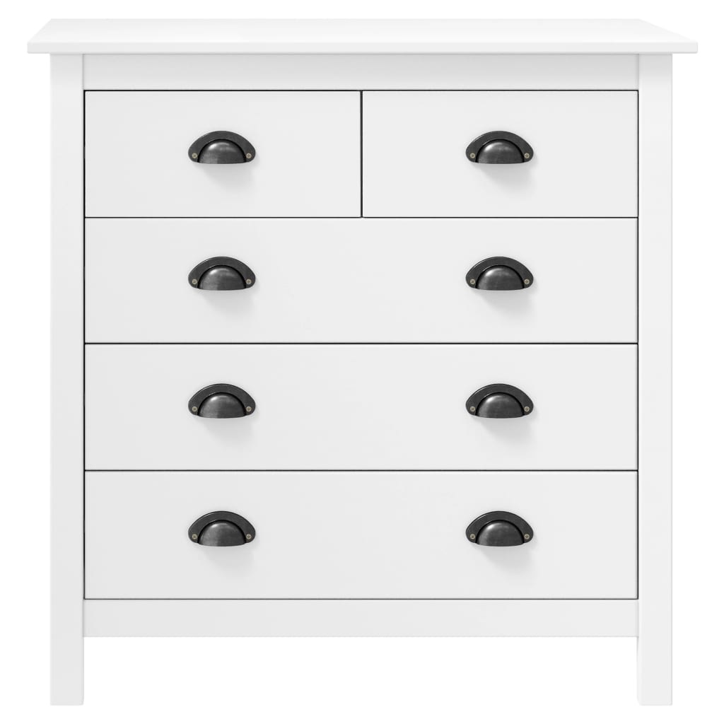 VidaXL Dressoir Hill Range 79x40x80 cm massief grenenhout wit