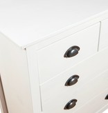 VidaXL Dressoir Hill Range 79x40x80 cm massief grenenhout wit