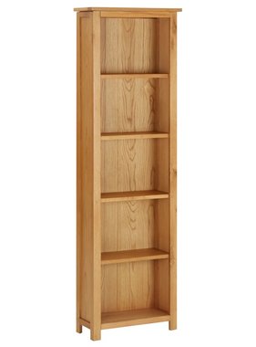 vidaXL Boekenkast 52x22,5x170 cm massief eikenhout