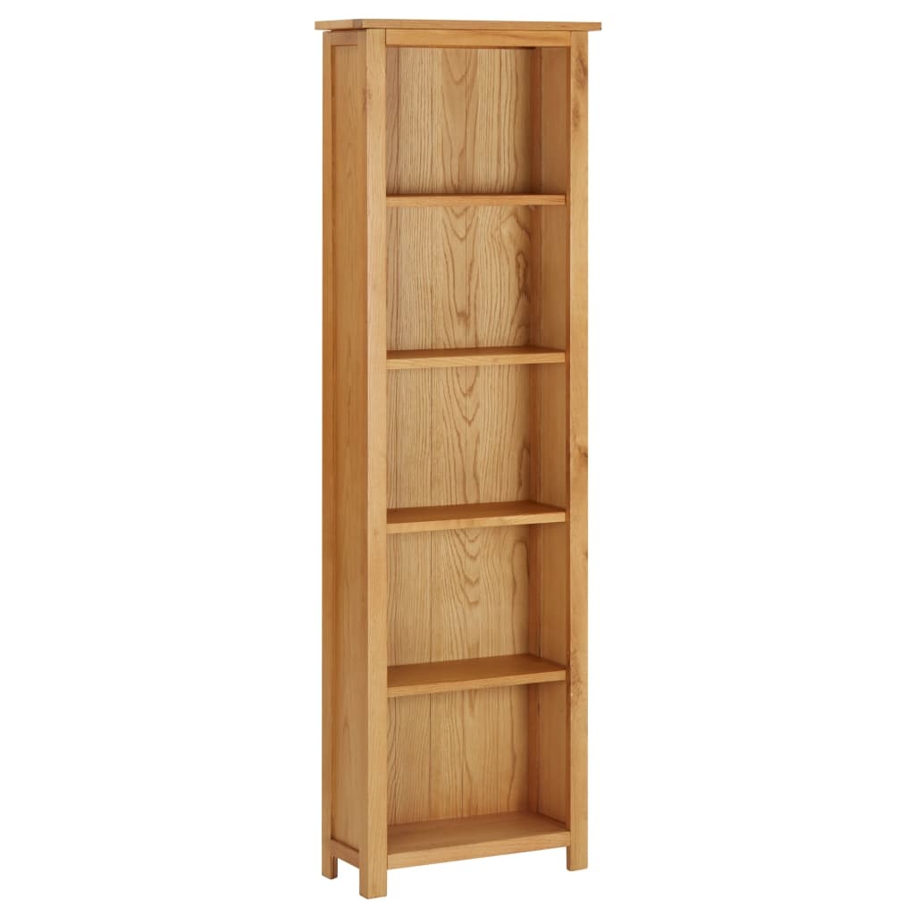 vidaXL Boekenkast 52x22,5x170 cm massief eikenhout