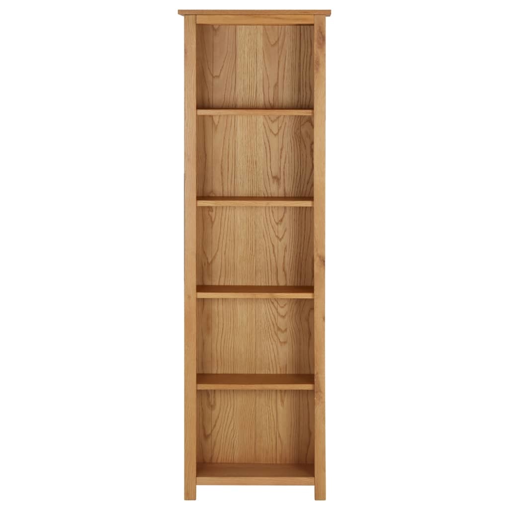 vidaXL Boekenkast 52x22,5x170 cm massief eikenhout