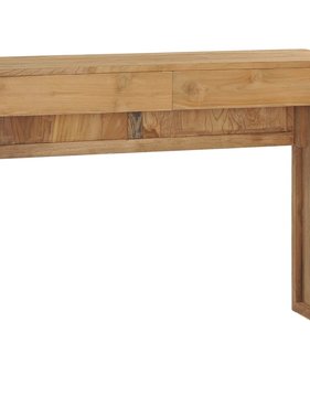 VidaXL Wandtafel 100x35x75 cm massief teakhout