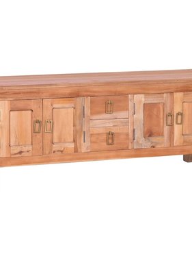 VidaXL Tv-meubel 110x30x45 cm massief mahoniehout