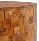 VidaXL Salontafel 60x60x35 cm massief teakhout