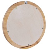 VidaXL Wandspiegel rond 40 cm teakhout