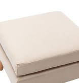 VidaXL Voetenbank stof crème