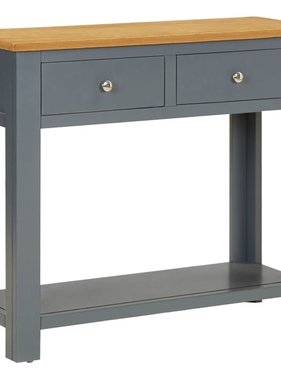 VidaXL Wandtafel 83x30x73 cm massief eikenhout