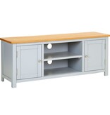 VidaXL Tv-meubel 120x35x48 cm massief eikenhout