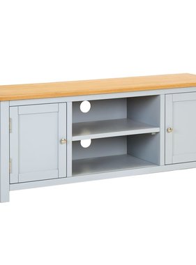 VidaXL Tv-meubel 120x35x48 cm massief eikenhout