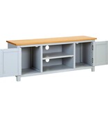 VidaXL Tv-meubel 120x35x48 cm massief eikenhout