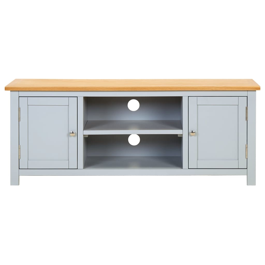 VidaXL Tv-meubel 120x35x48 cm massief eikenhout