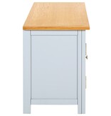 VidaXL Tv-meubel 120x35x48 cm massief eikenhout