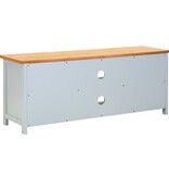 VidaXL Tv-meubel 120x35x48 cm massief eikenhout