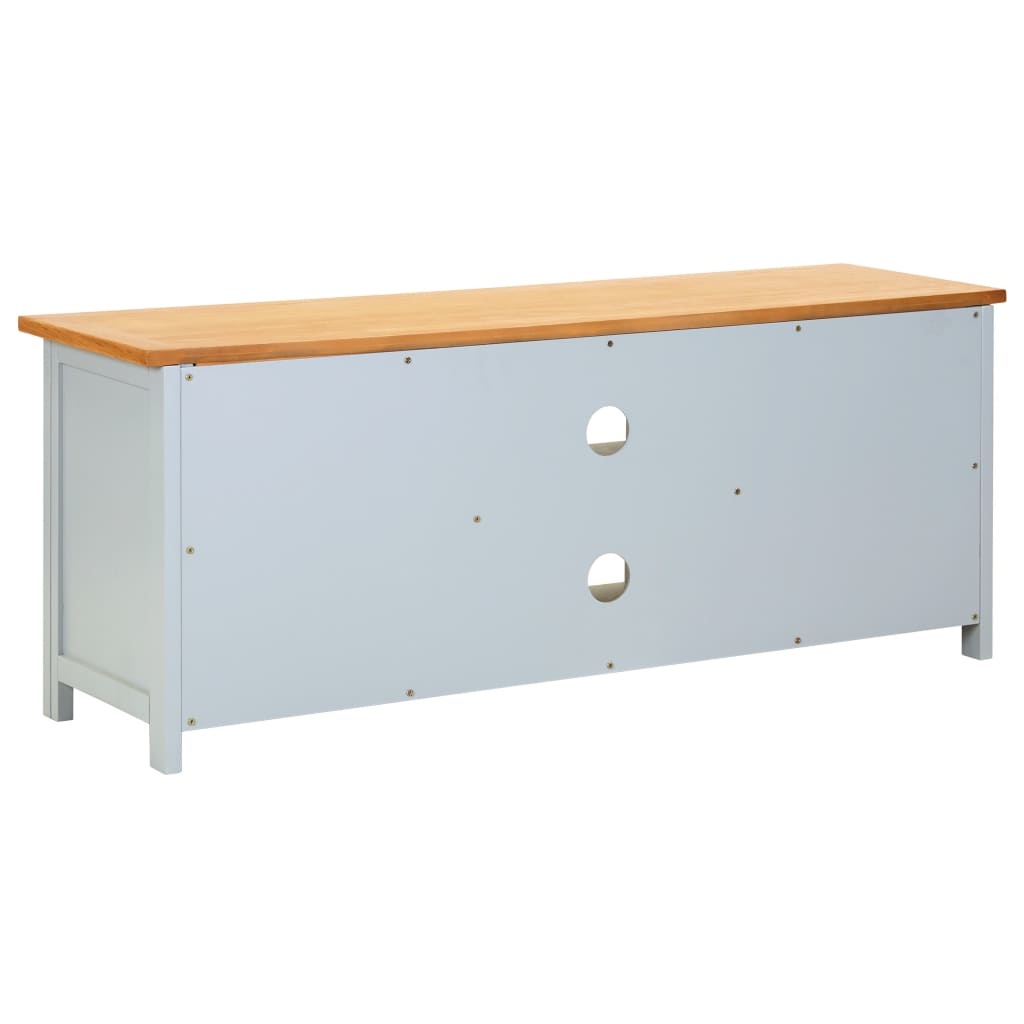 VidaXL Tv-meubel 120x35x48 cm massief eikenhout