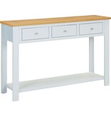 VidaXL Wandtafel 118x35x77 cm massief eikenhout