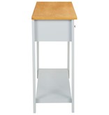 VidaXL Wandtafel 118x35x77 cm massief eikenhout